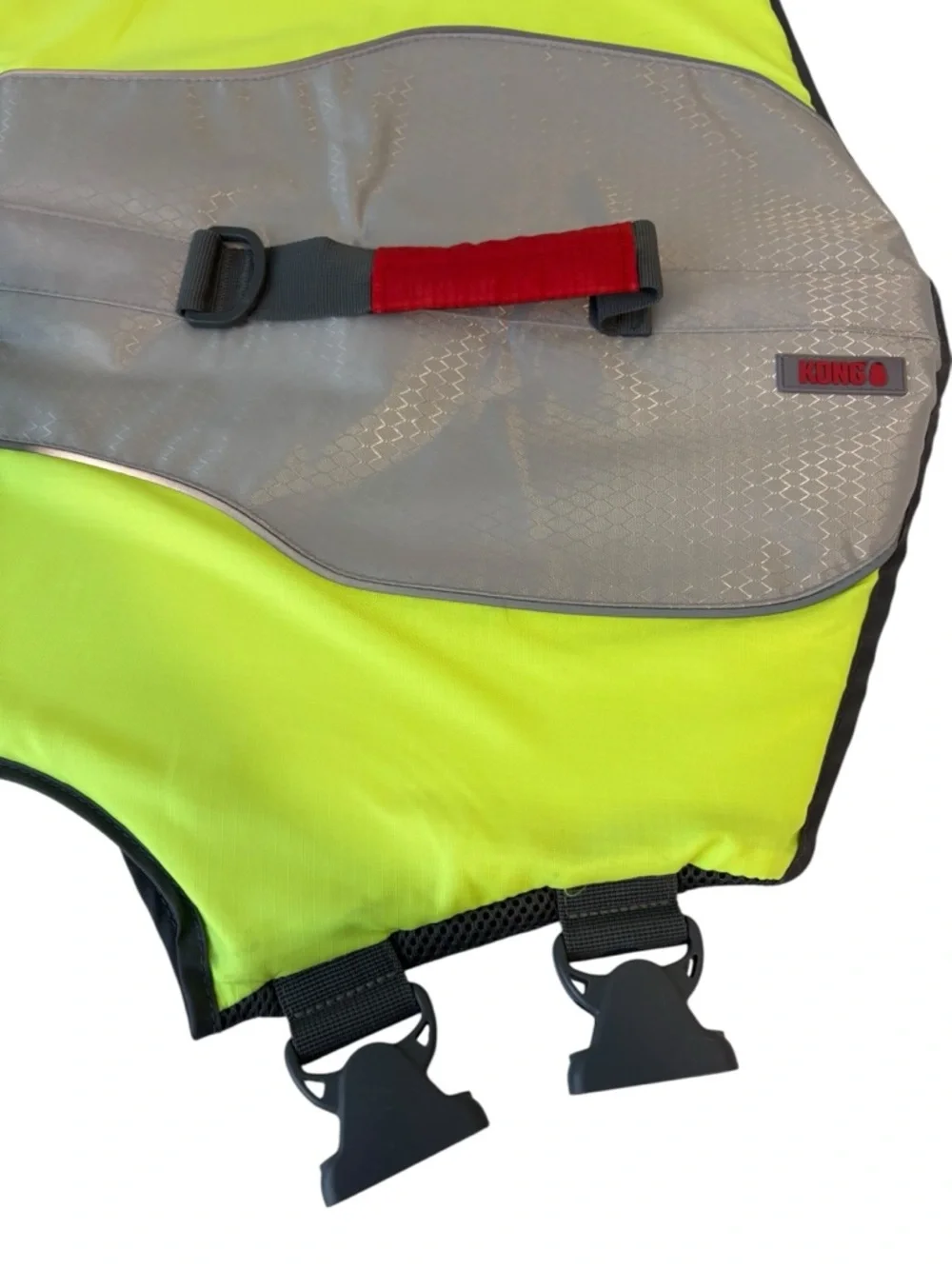 Kong Dog Life Jacket Vest XL 50-80 Pounds Yellow and Gray